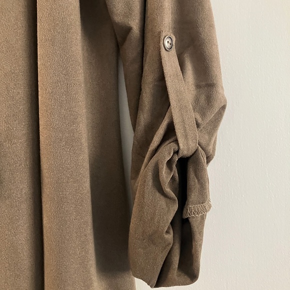 NWT Philosophy bronze color fall earth tones long duster cardigan size XS - Picture 4 of 15